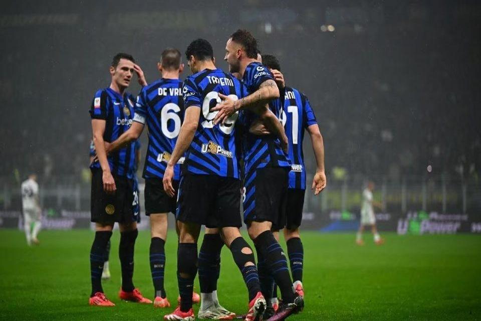 国米主场战胜卡利亚里，前锋射门精准